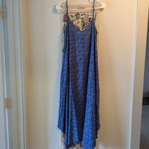 Flowy Lightweight Boho Maxi Dress - Pockets Adjustable Perfect Sundress - Small